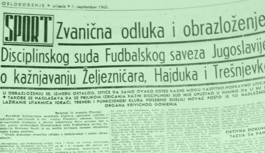 Afera koja je potresla jugoslovenski fudbal: Kazna