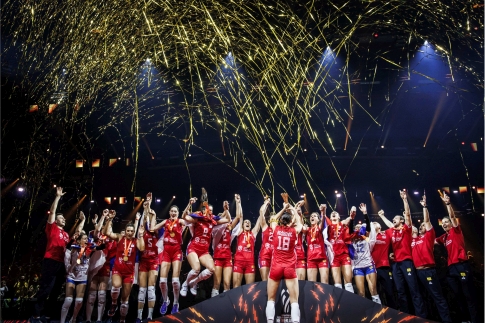 Odbojkašice Srbije koje su 2022. godine odbranile titulu svetskih šampionki (FOTO: www.ossrb.org)